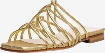 Henry Stevens Mules 'Harper' in Gold: front