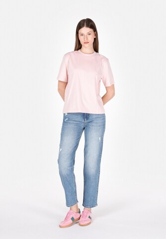 T-shirt Colin's en rose : devant