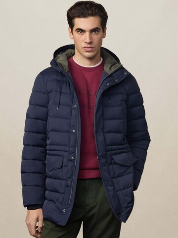 Hackett London Winterjas 'Heritage' in Blauw: voorkant