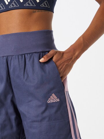 ADIDAS SPORTSWEAR Regular Workout Pants in Blue