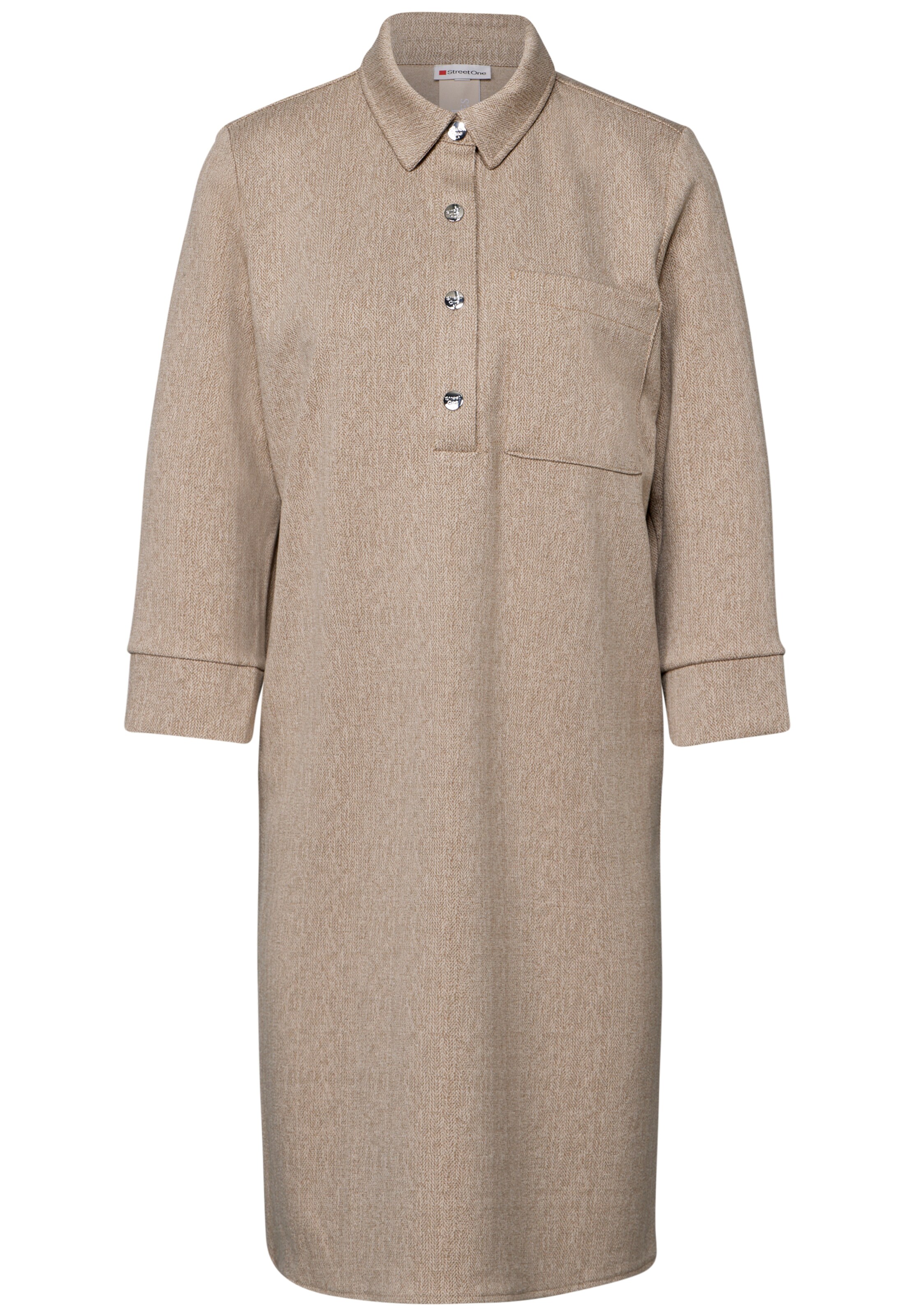 STREET ONE Kleid in Beige: Vorderseite