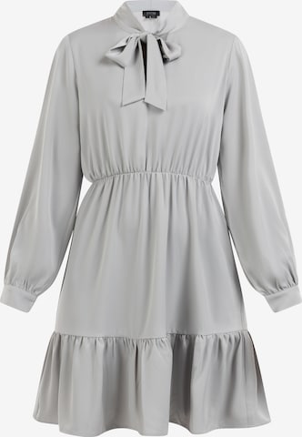 usha BLACK LABEL Shirt Dress in Grey: front