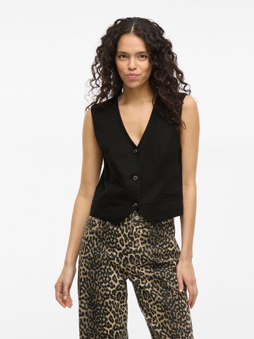 Gilet de costume 'VIJOLANDA' VILA en noir : devant