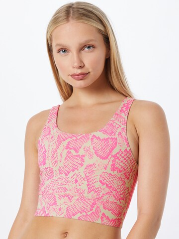 Hey Honey Bustier Sport-BH in Pink: predná strana