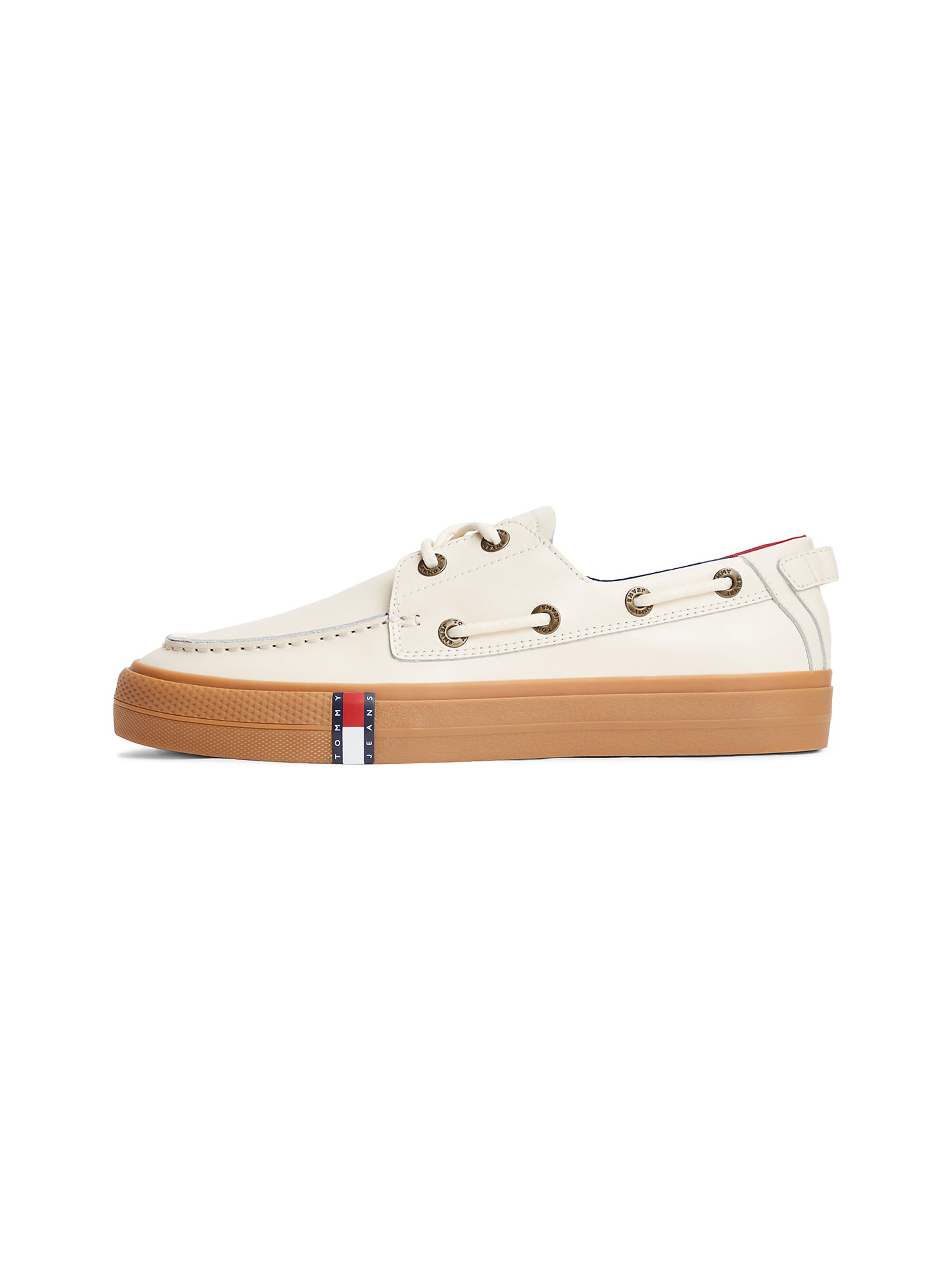 Tommy Jeans Moccasin in Beige: front