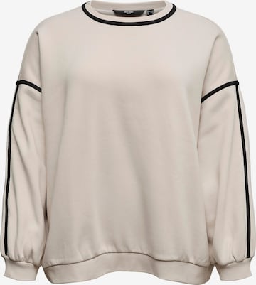 Vero Moda Curve Sweatshirt 'VMCShirley' in Beige: voorkant
