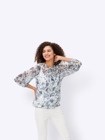 Camicia da donna di heine in blu: frontale