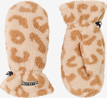 PROTEST Sports gloves 'PRTPitch' in Brown: front