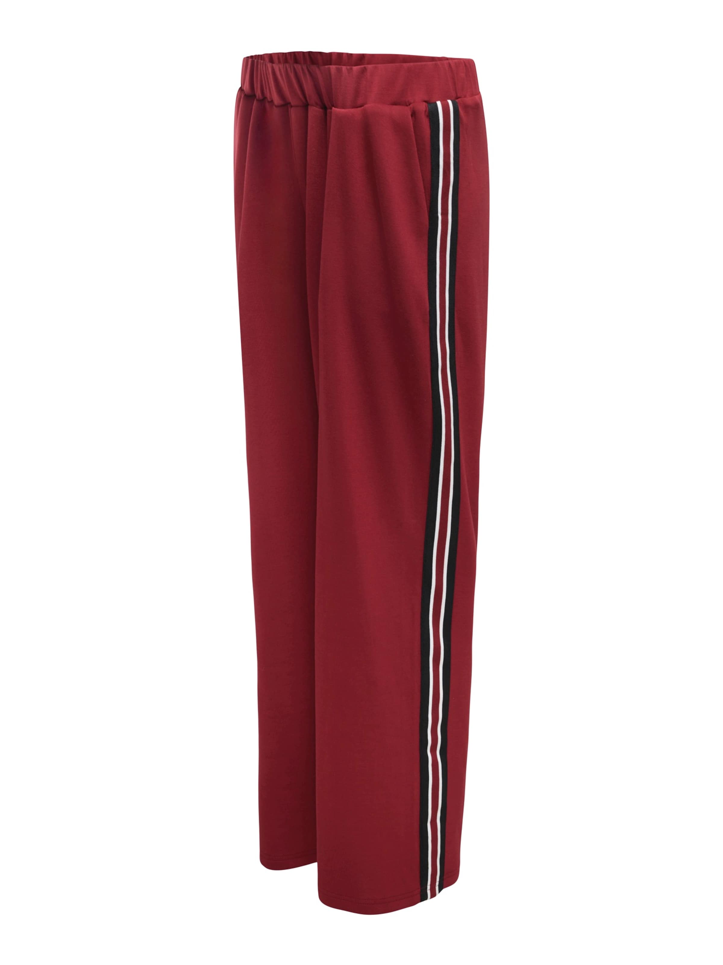 Only Maternity Широка кройка Панталон 'OLMWARM' в червено: отпред