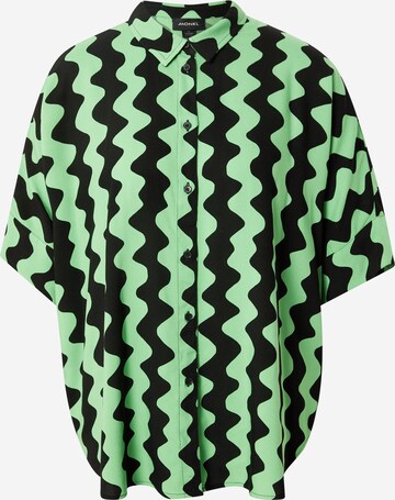 Monki - Blusa en verde: frente