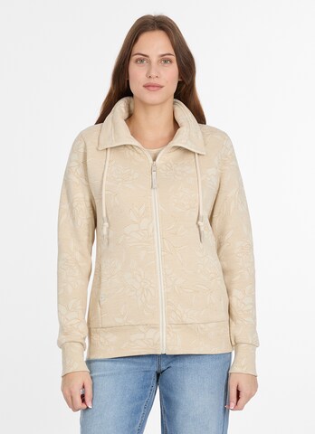 Ragwear Sweatjacke in Beige: Vorderseite