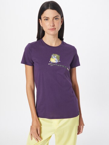 T-shirt 'It Birdy' Iriedaily en violet : devant