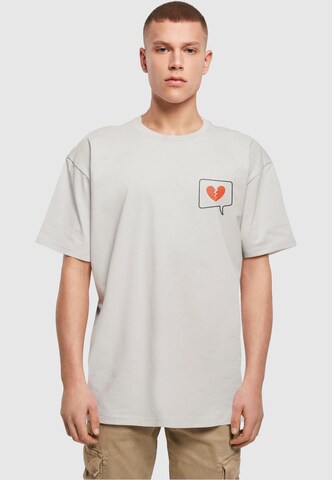 Merchcode Shirt 'Heartbreak' in Grey: front