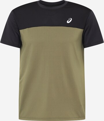 ASICS - Camiseta funcional 'RACE' en verde: frente