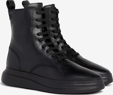 TOMMY HILFIGER Lace-Up Ankle Boots in Black