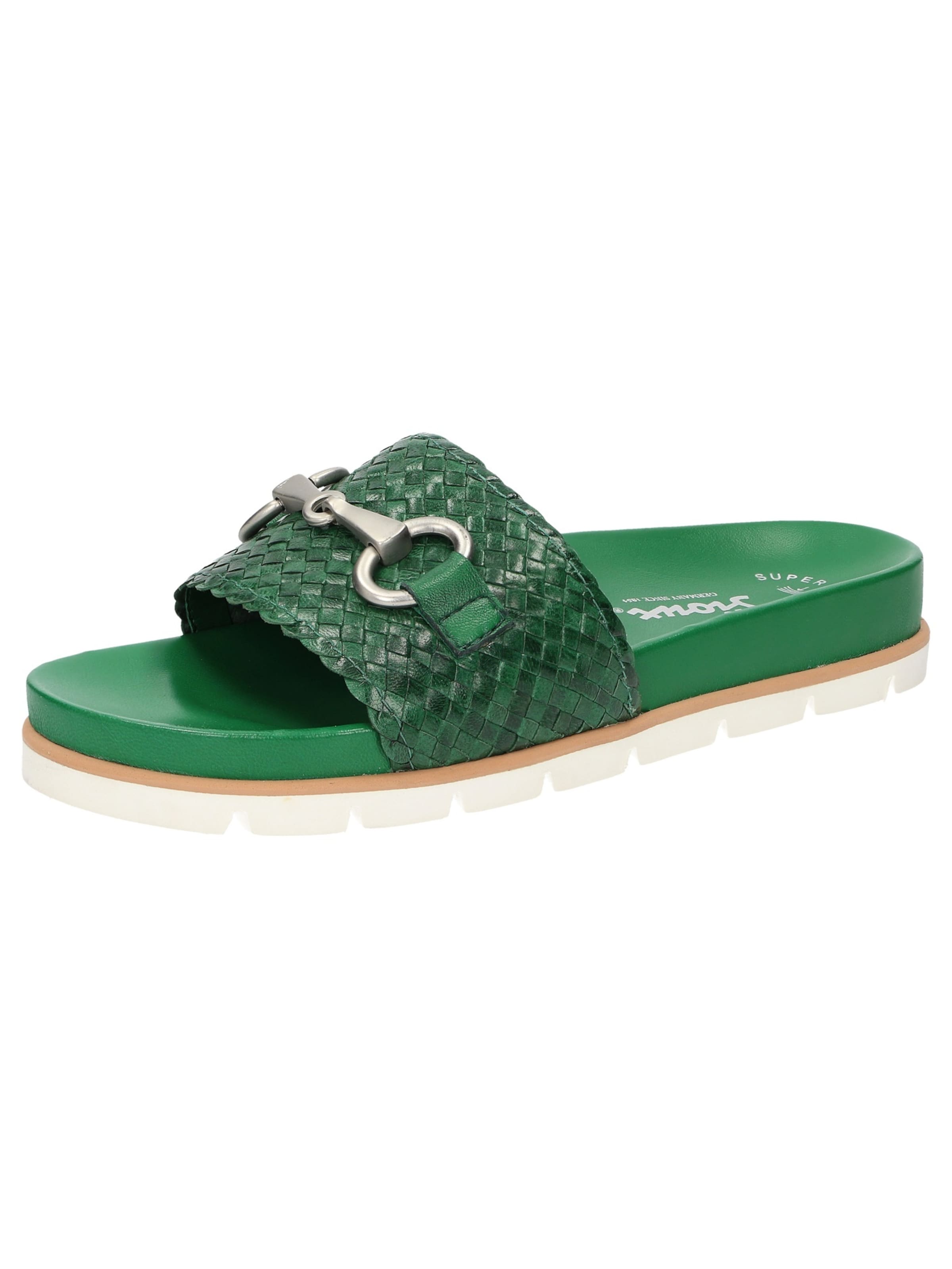 SIOUX Mules ' Libuse-702 ' in Gold / Green, Item view