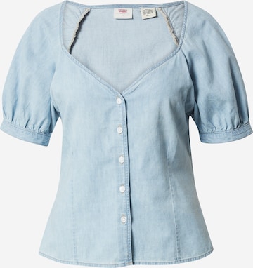 LEVI'S ® Blouse 'Marta Raglan Short Sleeve Blouse' in Blauw: voorkant