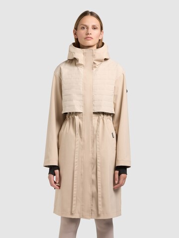 khujo Демисезонное пальто 'Elsa' в Бежевый: спереди