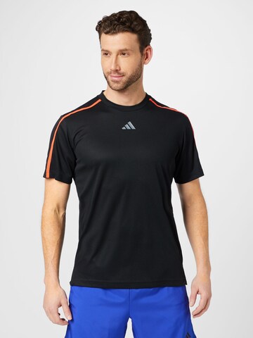 ADIDAS PERFORMANCE Funktionsshirt in Schwarz: predná strana