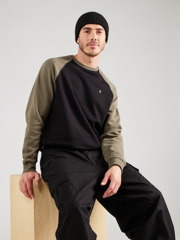 VolcomSweater majica 'HOMAK' - crna boja: prednji dio