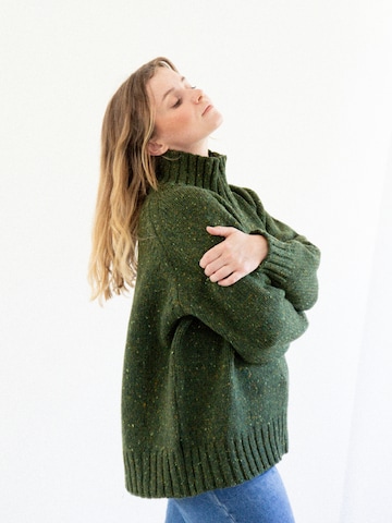KOPYTO Oversizepullover 'TAJRA' in Grün