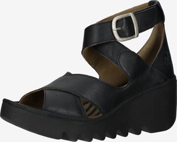 FLY LONDON Sandals in Black: front