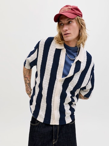 JACK & JONES Comfort fit Button Up Shirt 'JORTYLER' in Beige