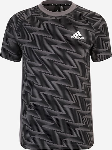 ADIDAS SPORTSWEAR Performance shirt 'Designed For Gameday Travel' in Grey: front