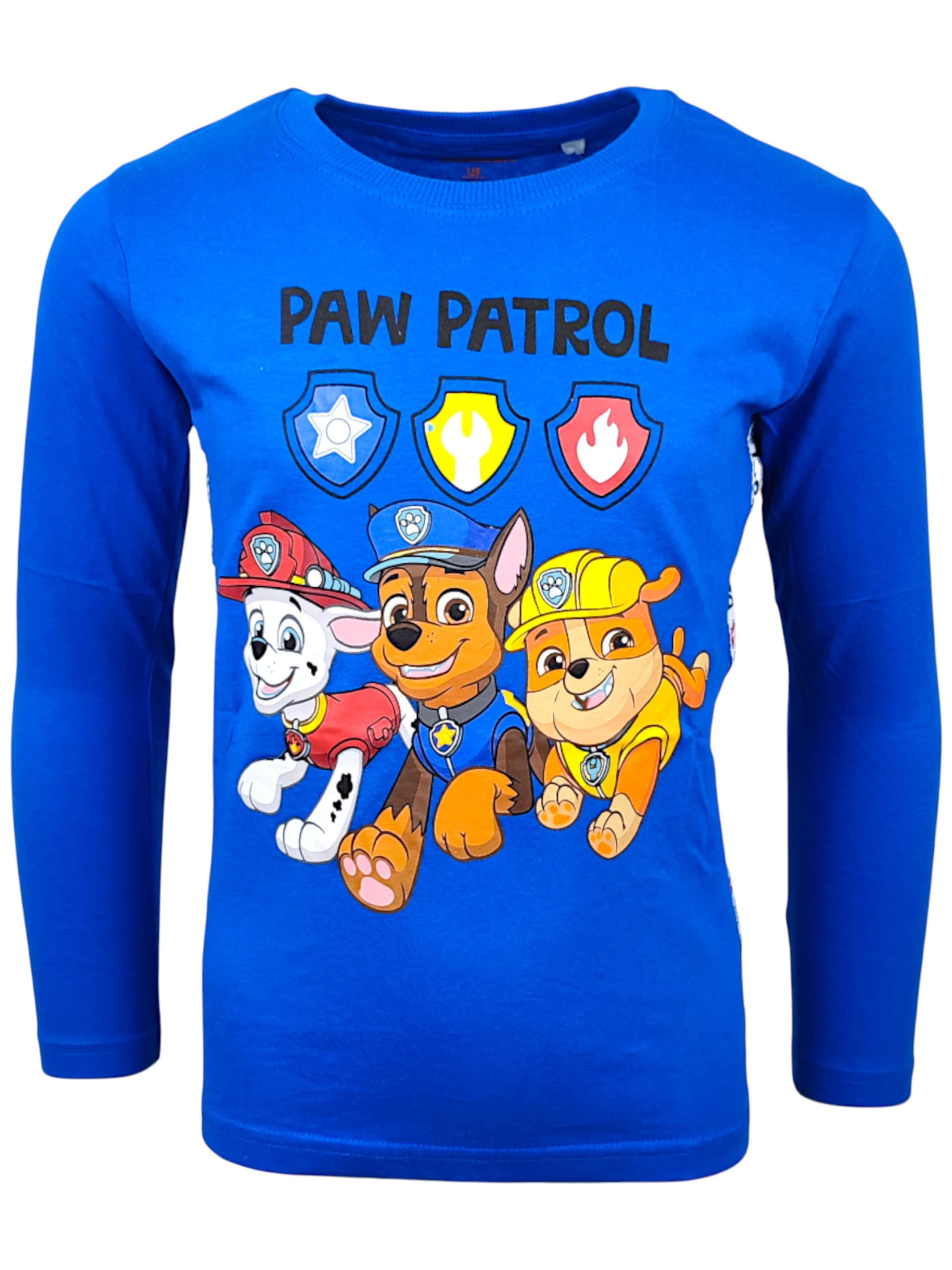 Paw Patrol Shirt 'PAW Patrol Langarmshirt'‌‌‌‌‌‌‌‌ in Blau: Vorderseite