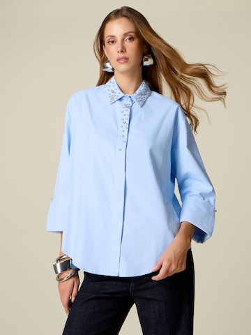 Camicia da donna di oltre in blu