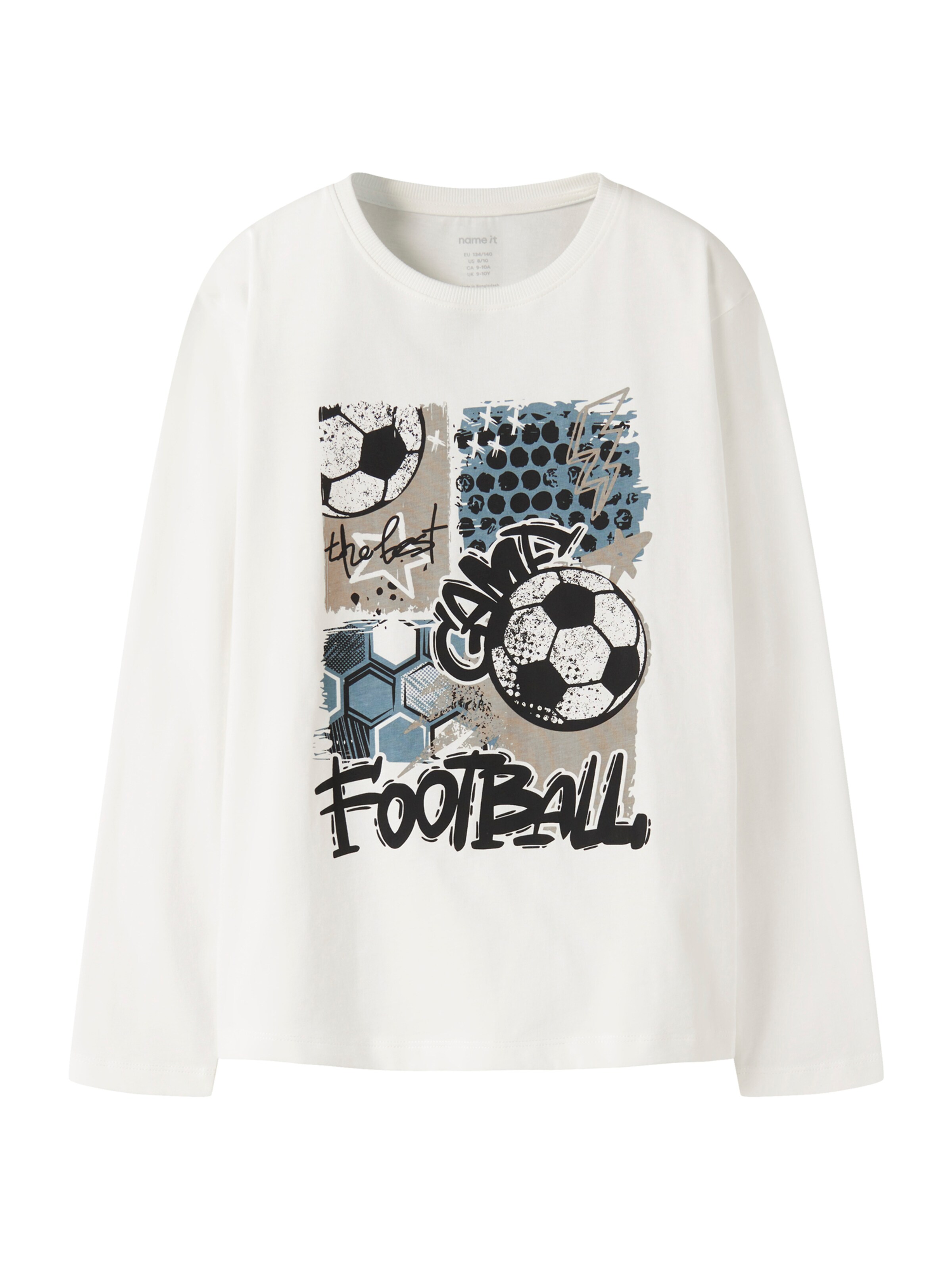 NAME IT Shirt 'NKMVICTOR' in White: front