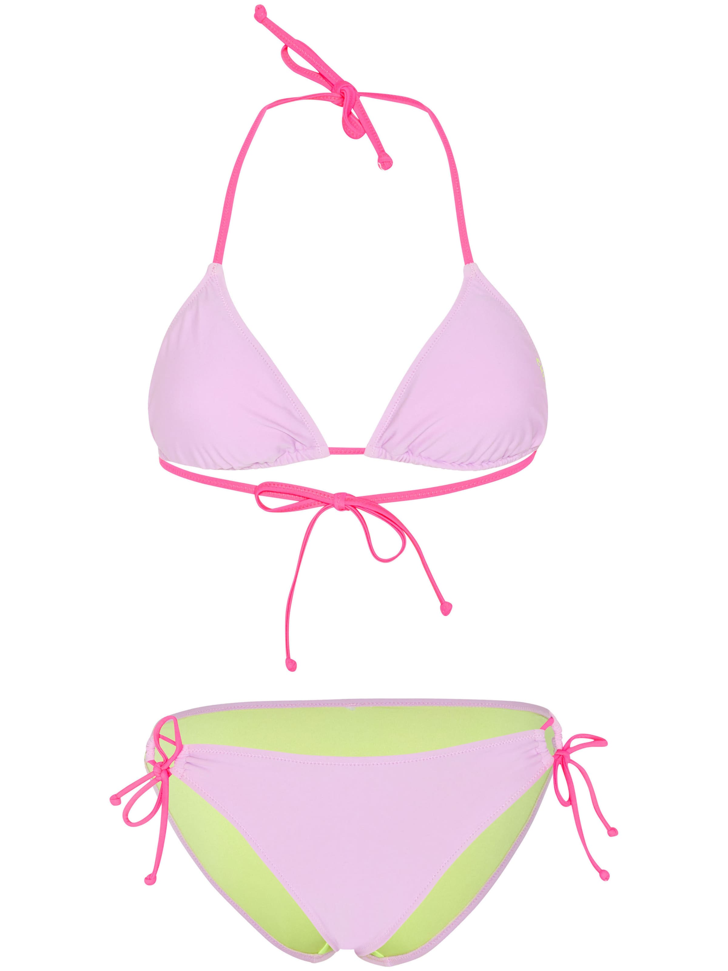 CHIEMSEE Triangle Bikini ' mit Kontraststoff ' in Purple: front
