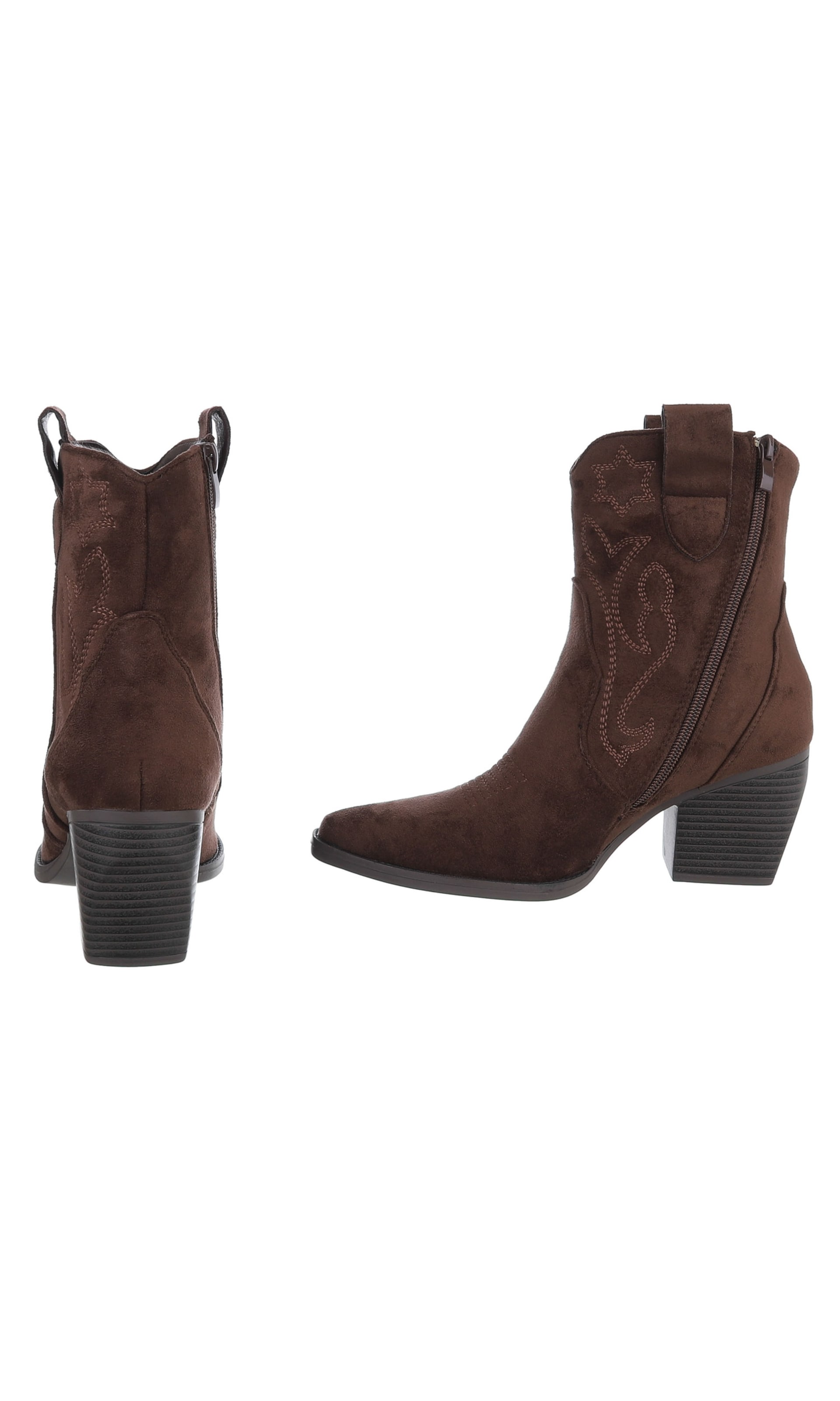 Ital-Design Cowboy Boots in Brown