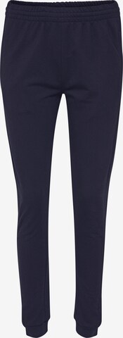 Hummel Tapered Sportbroek in Blauw: voorkant