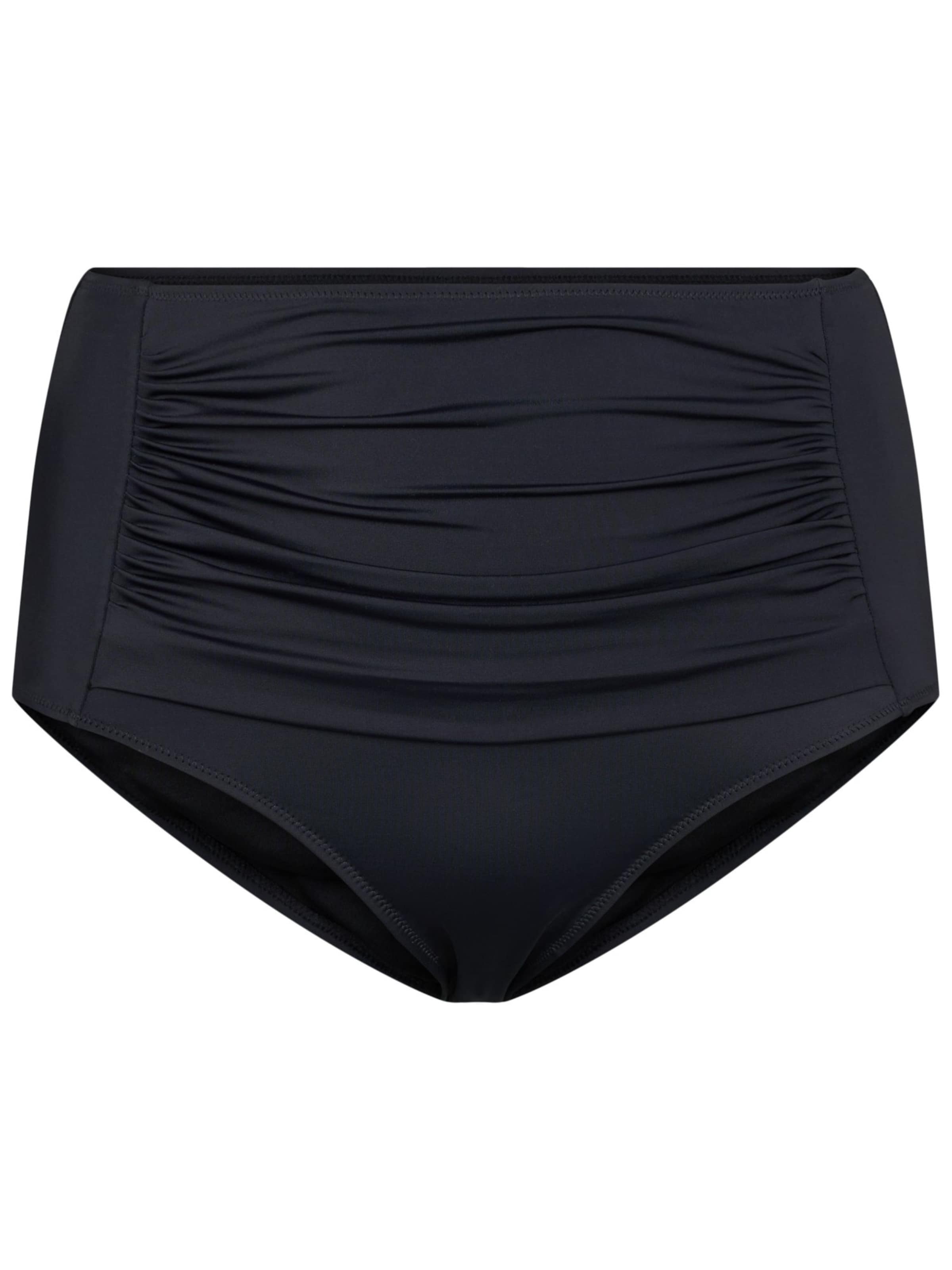 Swim by Zizzi Долнище на бански тип бикини 'SBASIC' в черно: отпред