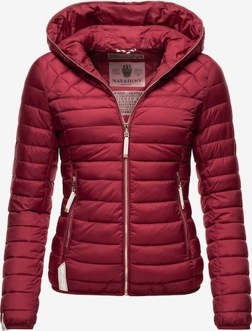 NAVAHOO Between-Season Jacket 'Ich Bin Hübsch' in Red: front