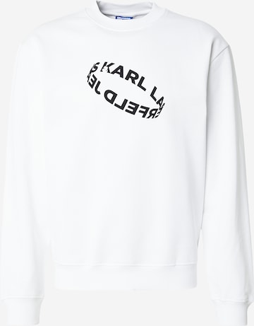 KARL LAGERFELD JEANSSweater majica - bijela boja: prednji dio