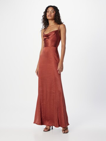 Robe de soirée True Decadence en marron