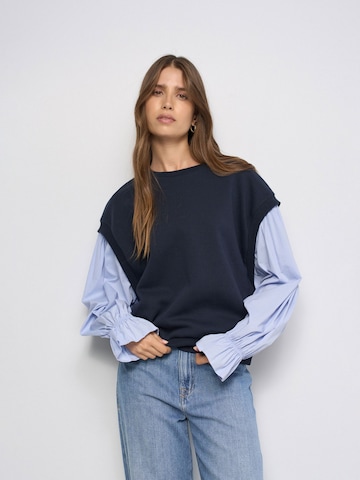 Salsa Jeans Trui in Blauw: voorkant