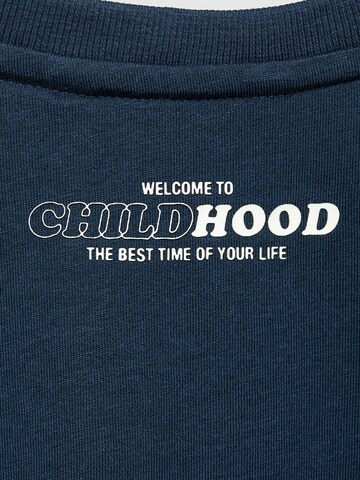 Tricou 'CHILD' de la MANGO KIDS pe albastru