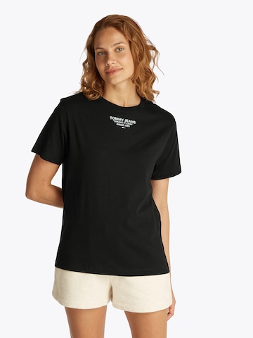 Tommy Jeans - Camiseta en negro: frente