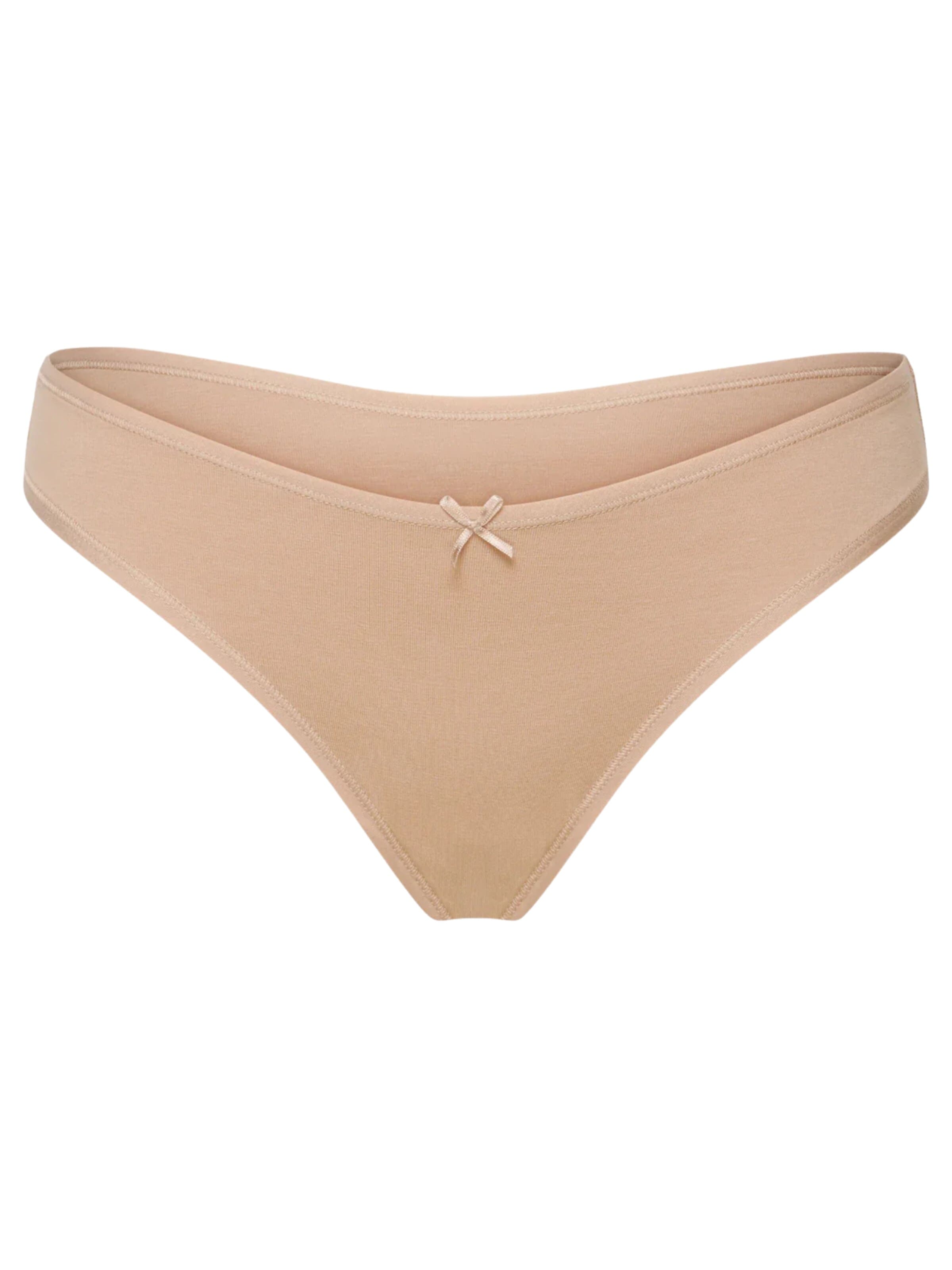 cfab (formerly creamy fabrics) Slip 'Cotton String' in Beige: voorkant