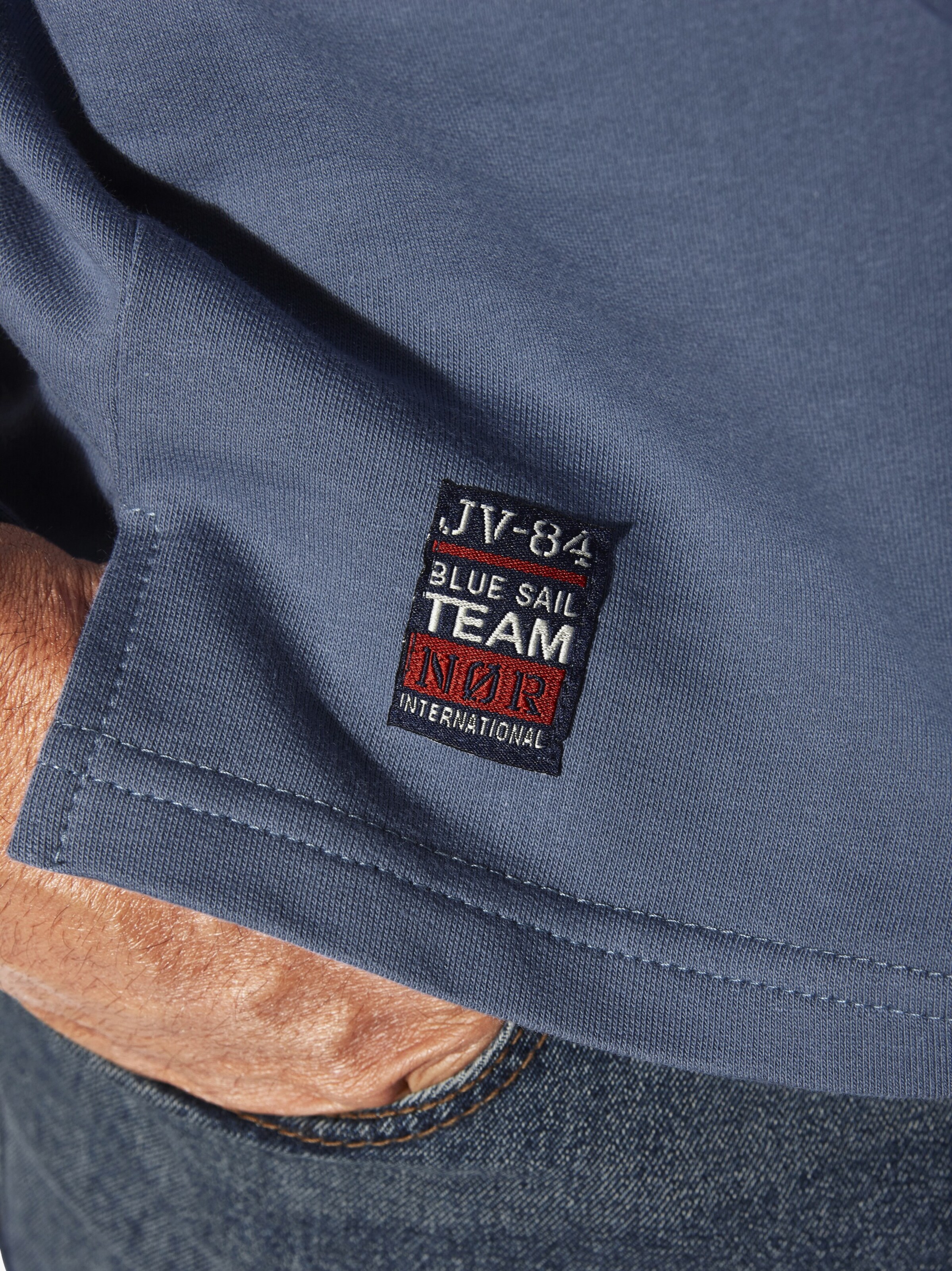 Jan Vanderstorm Sweatshirt ' Jornsen ' in Blau