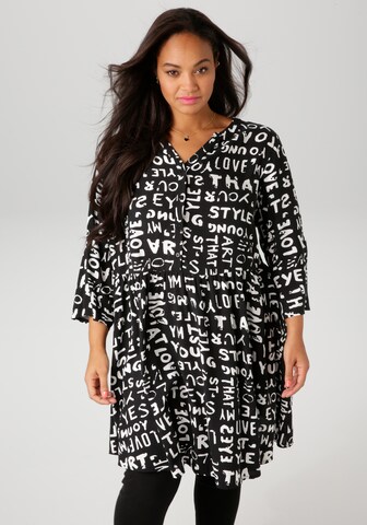 Aniston Tunic in Black: front
