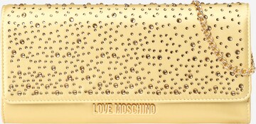 Pochette di Love Moschino in oro: frontale