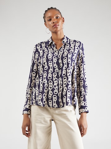 SEIDENSTICKER Blouse 'Schwarze Rose' in Blue: front