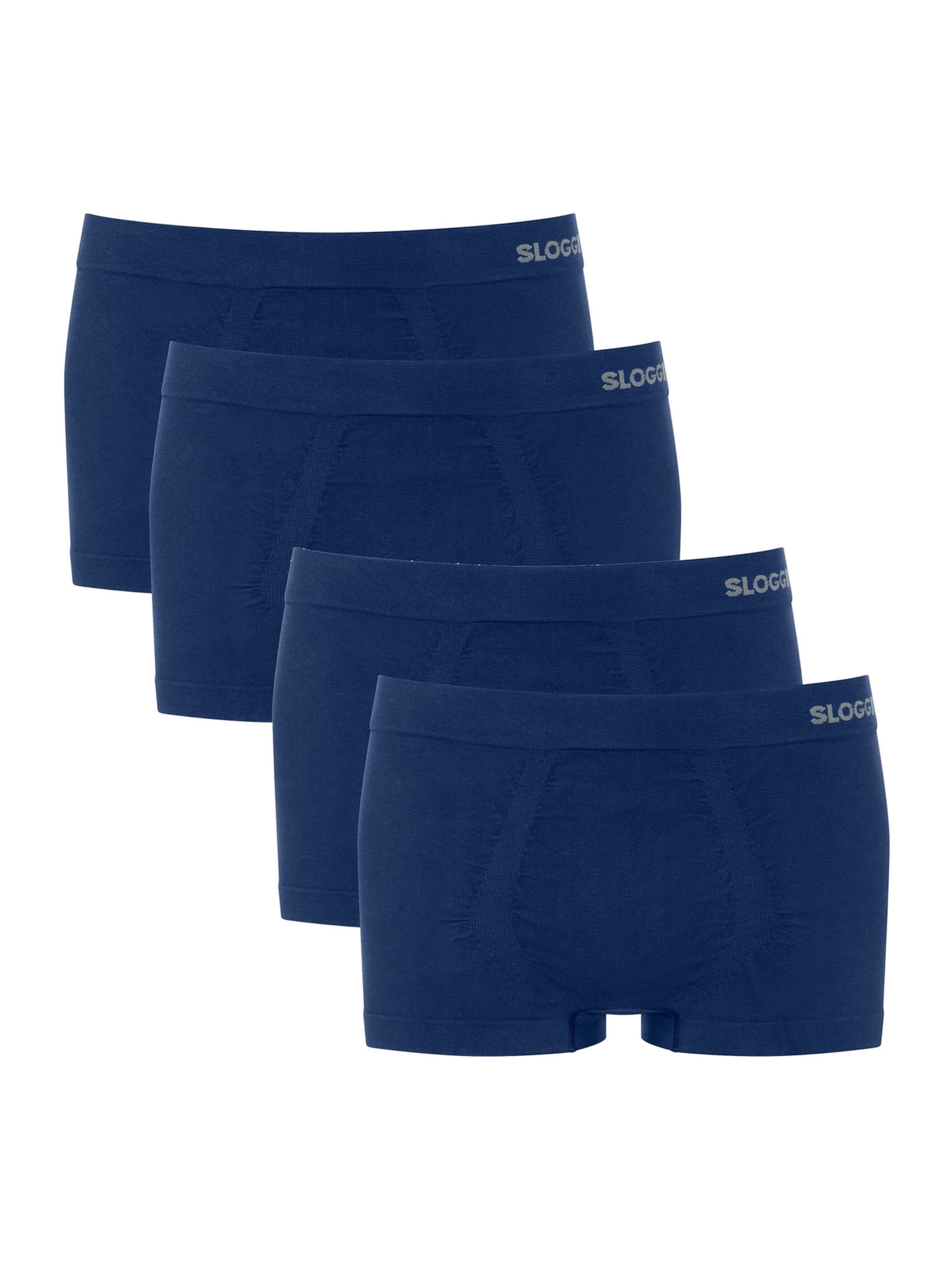 SLOGGI - Boxers 'GO Smooth' em azul: frente
