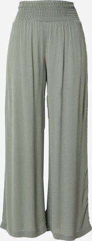 ROXY Wide leg Pants 'ALONG THE BEACH' in Green: front