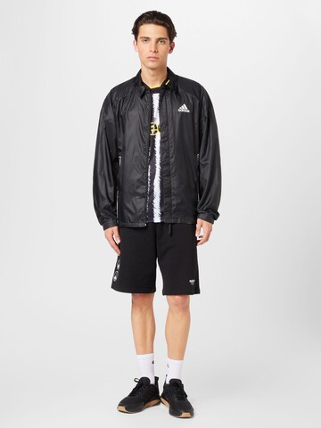 ADIDAS SPORTSWEAR Athletic Jacket 'Traveer Wind.Rdy' in Black