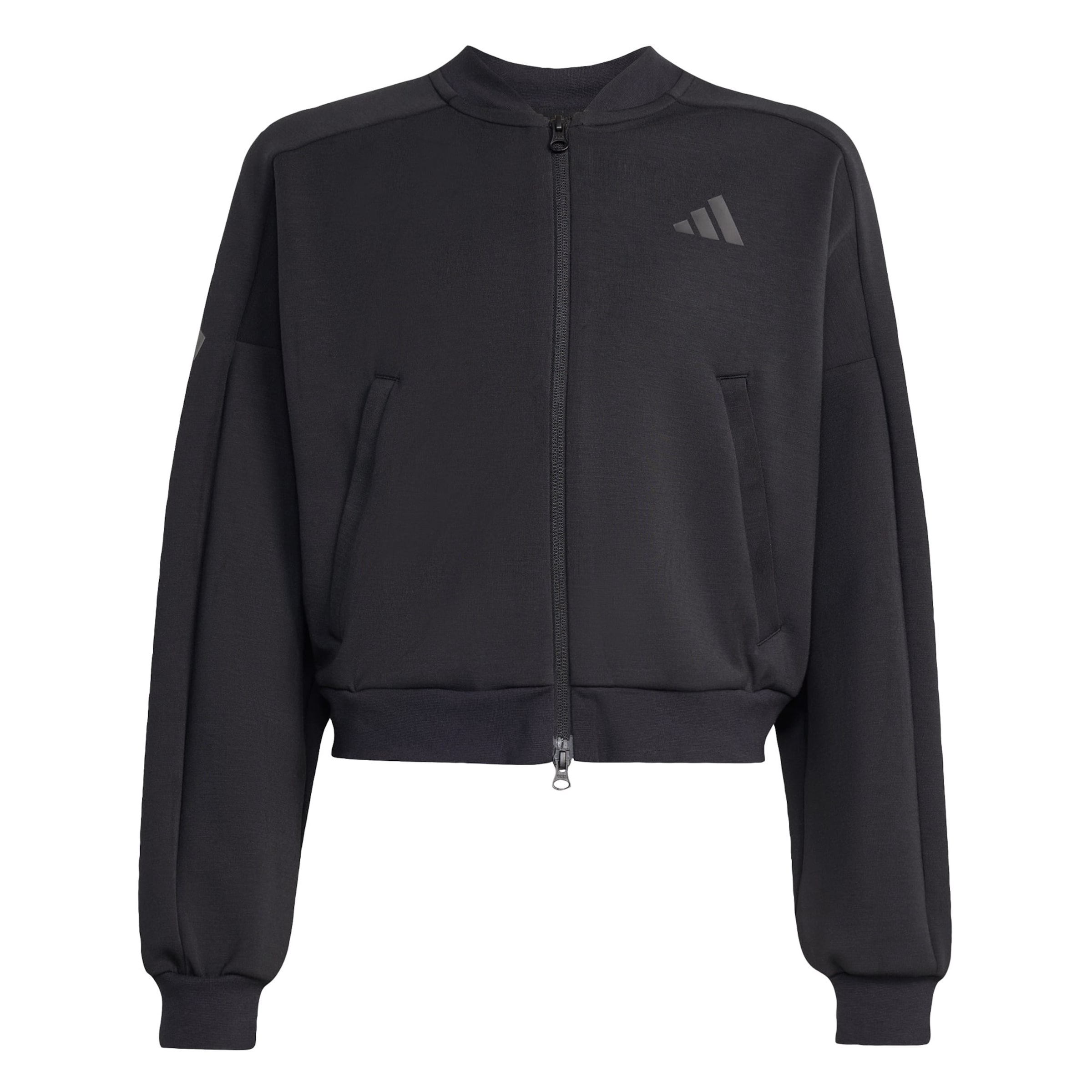 ADIDAS SPORTSWEAR - Sudadera con cremallera deportiva 'Future Icons' en negro: frente